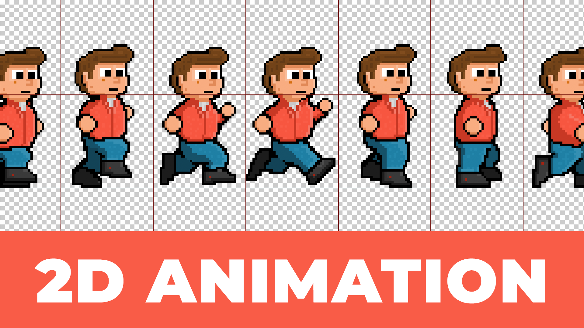 2D Character Animation - How To Animate Idle, Running and Jumping Animation  States in Unity